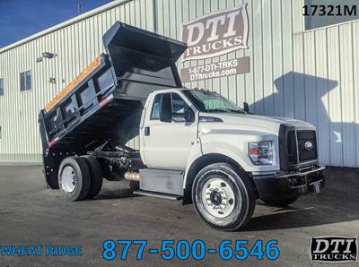 Ford F-650 Single Axle Dump Truck - 7.3L 335HP, 6 Speed Automatic