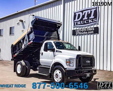 Ford F-750 Single Axle Dump Truck - 7.3L 335HP, 6 Speed Automatic