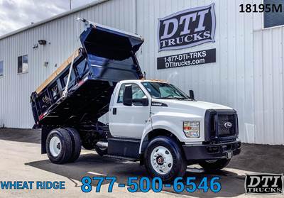 Ford F-750 Single Axle Dump Truck - 7.3L 335HP, 6 Speed Automatic