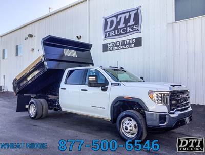 GMC Sierra 3500HD Single Axle Dump Truck - 445HP, 10 Speed Automatic, 9' Dump