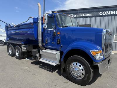 International HX Dump Truck - Cummins 450HP, 18 Speed Ultrashift Plus Amt, 15' Dump