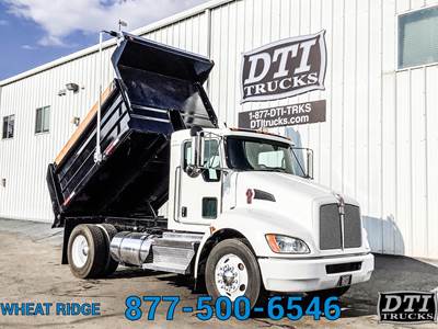 Kenworth T370 Single Axle Dump Truck - Paccar 260HP, 6 Speed Allison Rds Automatic, 10' Dump