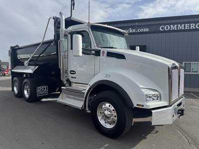 Kenworth T880 Dump Truck - Cummins 525HP, 6 Speed Allison Rds Automatic, 16' Dump