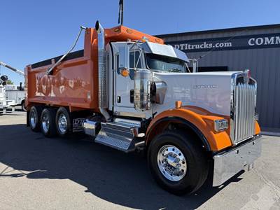 Kenworth W900 Dump Truck - Cummins 565HP, 6 Speed Allison Rds Automatic, 18' Dump