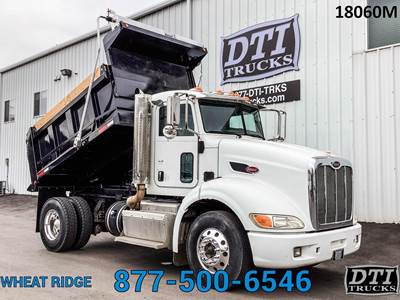 Peterbilt 384 Single Axle Dump Truck - Cummins 370HP, 10 Speed Manual