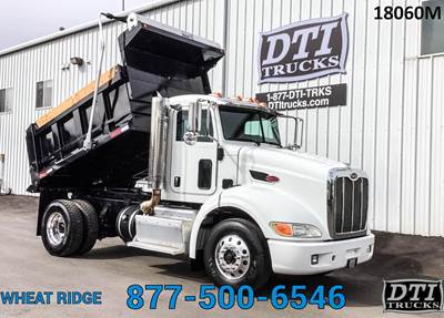 Peterbilt 384 Single Axle Dump Truck - Cummins 370HP, 10 Speed Manual