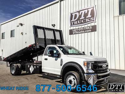 Ford F-550 XL Flatbed Dump Truck - 430HP, 10 Speed Automatic