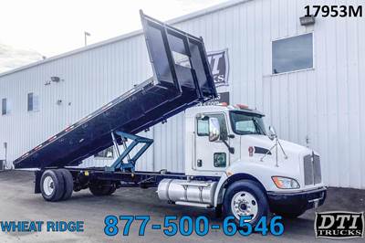 Kenworth T370 Flatbed Dump Truck - 300HP, 6 Speed Allison Rds Automatic