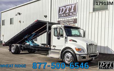 Peterbilt 536 Flatbed Dump Truck - 300HP, 8 Speed Automatic