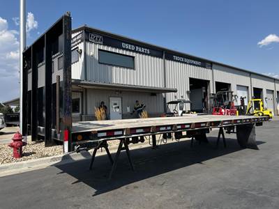 Brown 24 FT Flatbed Truck Body