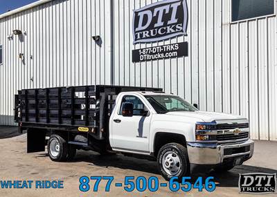 Chevrolet 3500HD 12 ft Flatbed Truck - 360HP, 6 Speed Automatic, Liftgate