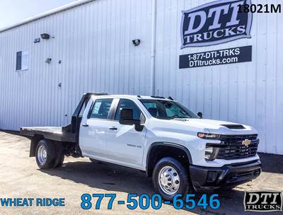 Chevrolet Silverado 3500HD 9 ft Flatbed Truck - 445HP, 10 Speed Automatic