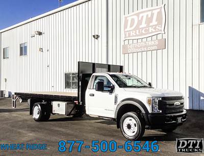 Ford F-450 16 ft Flatbed Truck - 330HP, 6 Speed Automatic, Liftgate