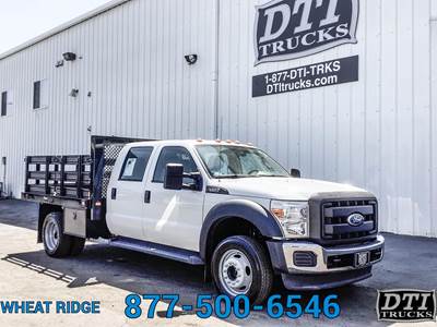 Ford F-550 8 ft Flatbed Truck - 300HP, 6 Speed Automatic