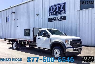 Ford F-550 18 ft Flatbed Truck - 350HP, 10 Speed Automatic