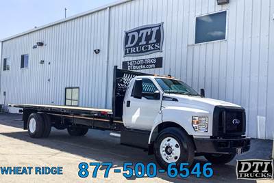 Ford F-650 26 ft Flatbed Truck - 335HP, 6 Speed Automatic