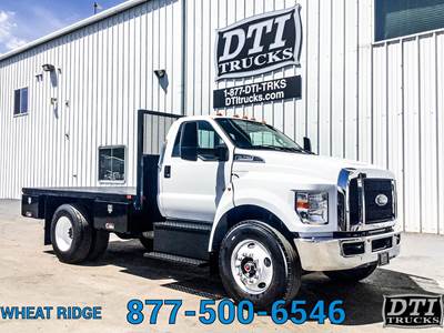 Ford F-750 14 ft Flatbed Truck - 335HP, 6 Speed Automatic