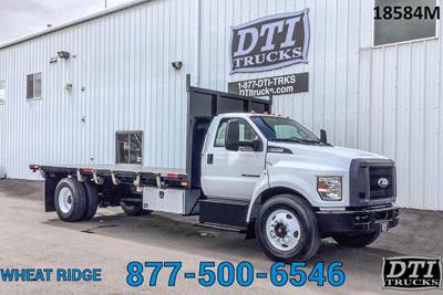 Ford F-750 19 ft Flatbed Truck - 6 Speed Automatic