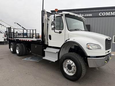Freightliner M2 106 Tandem Axle 20 ft Flatbed Truck - 350HP, 6 Speed Allison Rds Automatic