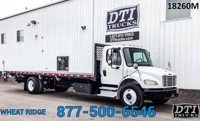 Freightliner M2 106 26 ft Flatbed Truck - 280HP, 6 Speed Allison Rds Automatic