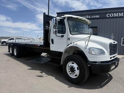 Freightliner M2 106 Tandem Axle 24 ft Flatbed Truck - 350HP, 6 Speed Allison Rds Automatic
