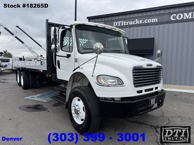 Freightliner M2 106 Tandem Axle 24 ft Flatbed Truck - 350HP, 6 Speed Allison Rds Automatic