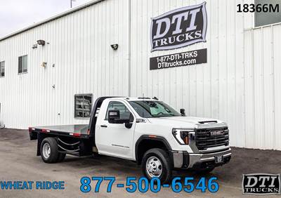 GMC 3500HD 11 ft Flatbed Truck - 401HP, 10 Speed Automatic