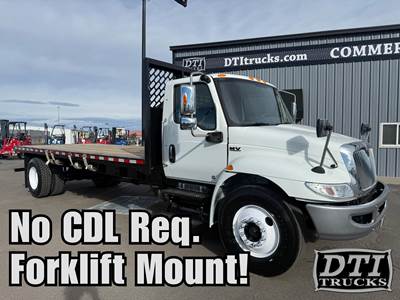 International MV 20 ft Flatbed Truck - 200HP, 5 Speed Automatic