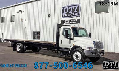 International MV 26 ft Flatbed Truck - 240HP, 6 Speed Automatic