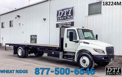 International MV 26 ft Flatbed Truck - 260HP, 6 Speed Allison Hs Automatic