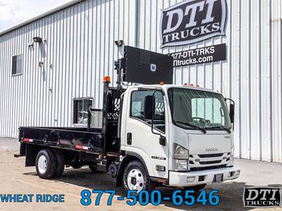 Isuzu NPR 12 ft Flatbed Truck - 350HP, 6 Speed Automatic