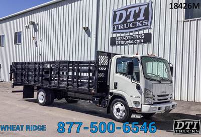 Isuzu NPR XD 20 ft Flatbed Truck - 350HP, 6 Speed Automatic