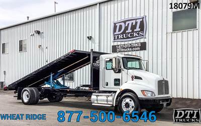 Kenworth T270 Flatbed Truck - 300HP, 6 Speed Allison Rds Automatic