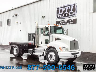 Kenworth T270 12 ft Flatbed Truck - 260HP, 6 Speed Allison Rds Automatic
