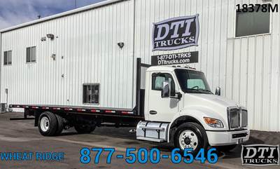 Kenworth T280 26 ft Flatbed Truck - 260HP, 6 Speed Allison Rds Automatic