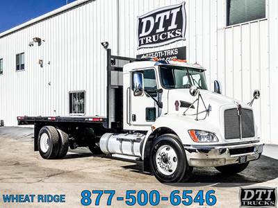 Kenworth T370 Flatbed Truck - 300HP, 6 Speed Allison Rds Automatic