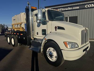 Kenworth T370 Tandem Axle 18 ft Flatbed Truck - 300HP, 6 Speed Allison Rds Automatic