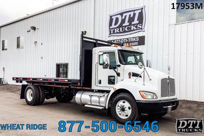 Kenworth T370 18 ft Flatbed Truck - 300HP, 6 Speed Allison Rds Automatic
