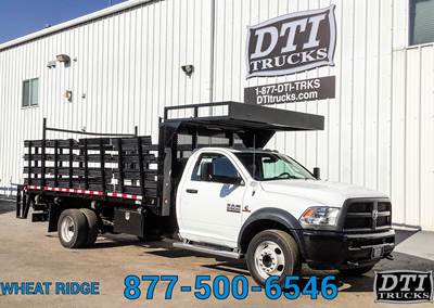 RAM 5500 16 ft Flatbed Truck - 325HP, 6 Speed Automatic, Liftgate