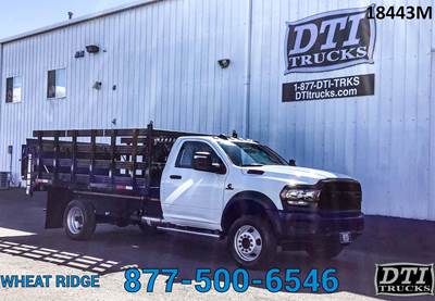 RAM 5500 12 ft Flatbed Truck - 360HP, 6 Speed Automatic, Liftgate