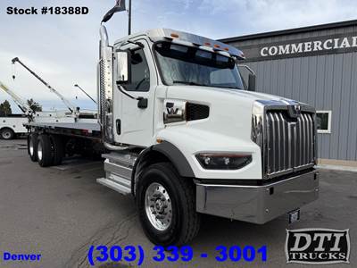 Western Star 47X Tandem Axle 16 ft Flatbed Truck - 505HP, 12 Speed Dt12 Automatic
