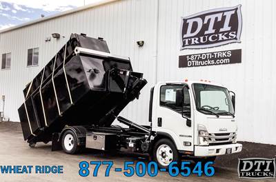 Isuzu NPR HD Single Axle Hooklift Truck - Chevrolet, 401HP, 6 Speed Automatic