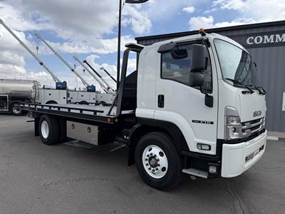 Isuzu FTR Single Axle Rollback Tow Truck - Cummins, 260HP, 6 Speed Automatic