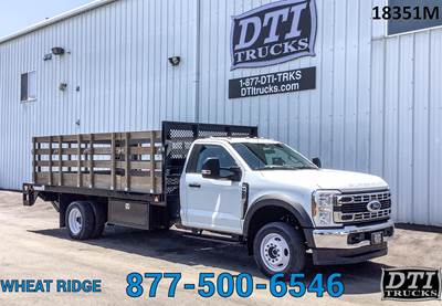 Ford F-550 Stake Bed Truck - 330HP, 10 Speed Automatic