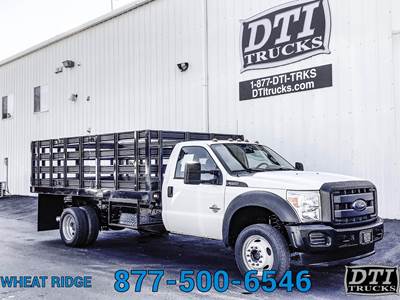 Ford F-550 XL Stake Bed Truck - 300HP, 6 Speed Automatic