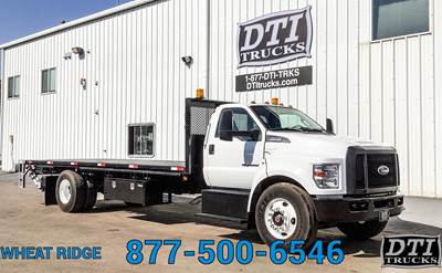 Ford F-650 22 ft Stake Bed Truck - 270HP, Automatic