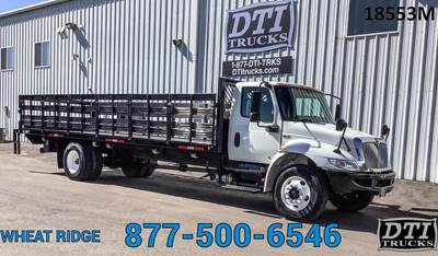International MV Stake Bed Truck - 240HP, 6 Speed Allison Rds Automatic