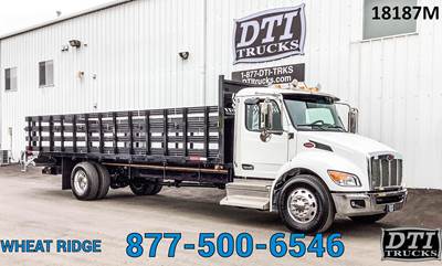 Peterbilt 536 Stake Bed Truck - 300HP, 8 Speed Automatic