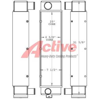 Altec DC1317 Charge Air Cooler (ATAAC) for a Altec DC1317 Chipper