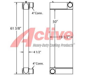 Caterpillar C18 Charge Air Cooler (ATAAC) for a Caterpillar C18 Industrial Engine